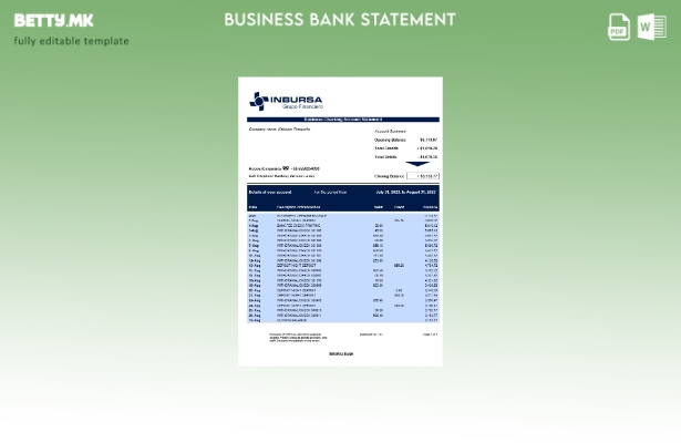 Модерен стил на компанијата Inbursa Bank што го проверува изводот на сметката Ша