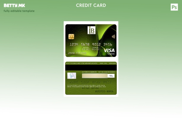 модерен стил на Liberia IB International Bank виза класичен шаблон