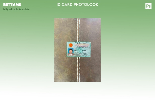 модерен стил Виетнам ID photolook ПРЕДЕН шаблон