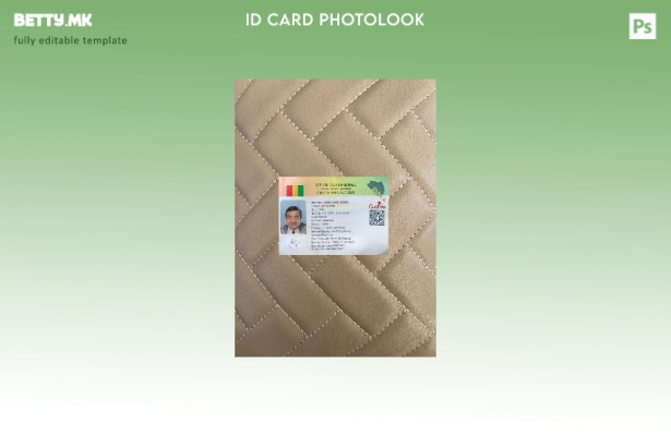 модерен стил на Гвинеја гласање лична карта photolook предниот шаблон