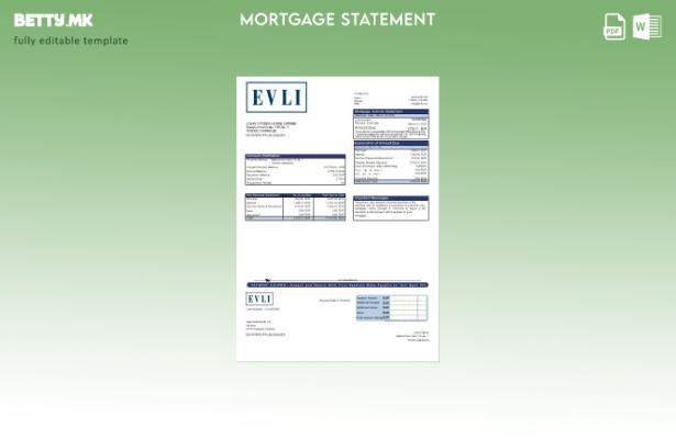Модерен стил Финска Evli Bank PLC Шаблон за извод на банкарска хипотека