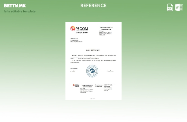 Модерен стил Филипини PBCOM референтен шаблон