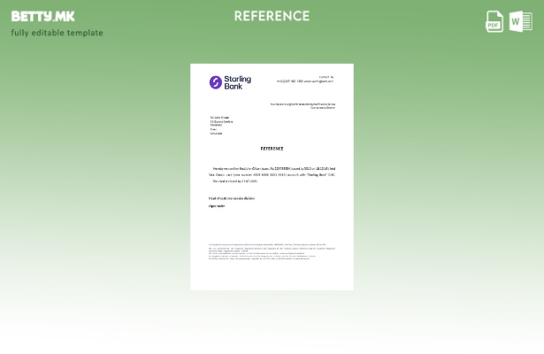 Модерен стил референтен шаблон за затворање на United Kingdombank