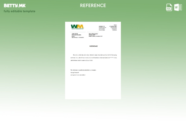 Референтен шаблон за затворање WM во модерен стил на САД