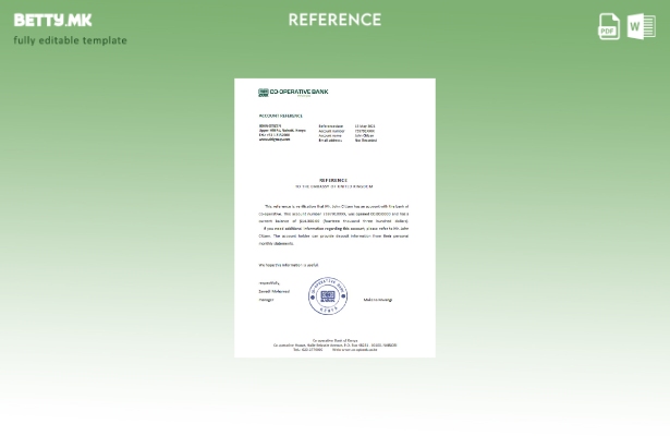 Референтен шаблон за соработка во Кенија во модерен стил