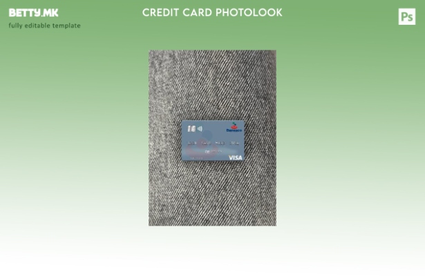 модерен стил Венецуела Banesco Banco Универзална виза картичка photolook преден