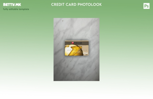 модерен стил Романија UniCredit Bank виза златна картичка photolook предниот шаб