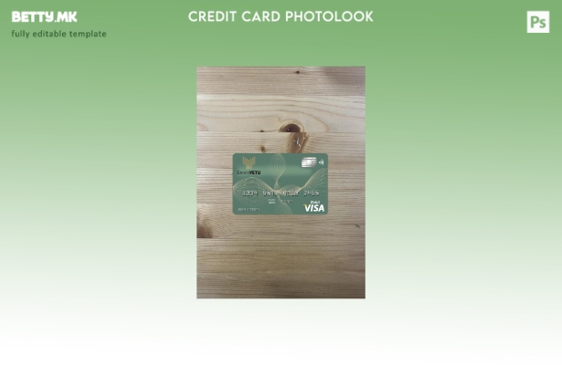 модерен стил Angola Banco Yetu виза картичка photolook преден шаблон